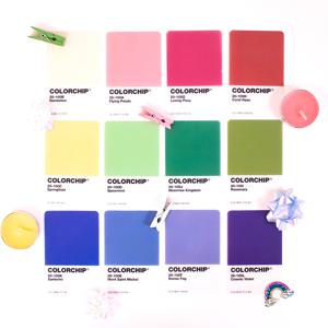 컬러칩 책갈피 북마크 12color