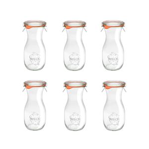 쥬스병530ml(764) 6p 독일 웩 밀폐용기 클립+고무링 세트상품