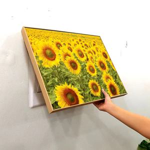 풍수 두꺼비집 배전함 가리개 해바라기 밭 A 그림 인테리어 액자