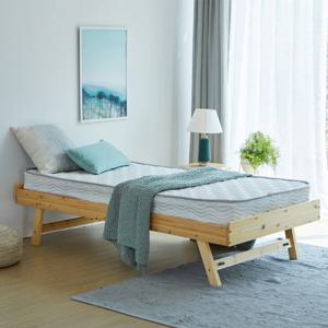 스탠드업 접이식 원목 싱글침대 (매트리스 추가 가능)