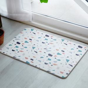 테라조 디자인 향균 규조토 욕실 발매트(M/ L) 4종