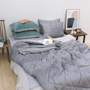 라인뷰 프리미엄 극세사 차렵이불 침구세트(S/Q) 2colors