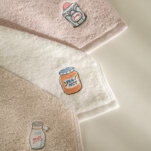 키친 드로잉 자수 핸드타올 고리수건 2types 3colors
