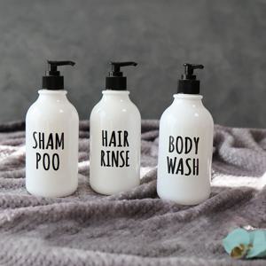 화이트 감성 욕실 디스펜서 샴푸통 (BOTTLE)