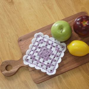 프루티 헹굼 수세미 - 코바늘 키트 / 잔여 비눗물, 과일, 야채 세척