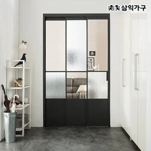 스텔라 ㅡ자형 울트라 슬림 중문 시공 3연동 1400 하부고시형