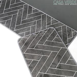 리치헤링본 극세사 발매트/주방매트 4color/3size