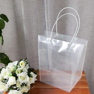 꽃다발 투명 쇼핑백 PP 마름모 특대 34x35cm 선물 포장 종이 가방