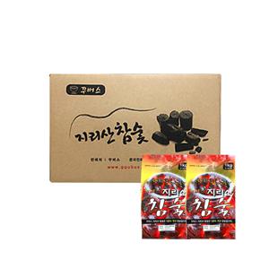 지리산참숯 1kg (12봉) 박스숯 바베큐숯 참숯 백탄