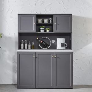 레이츠 홈카페 1200 상부장 주방수납장 세트 렌지대 냉장고장 틈새수납장 2colors