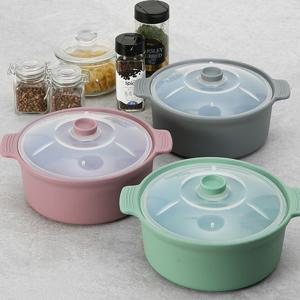 국산 실리콘 냄비 전자렌지용 계란찜기 (대) 1200ml