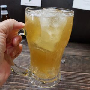 맥주 전용잔 산드라비어 520ML 냉동실에 얼려 마시는 얼음맥주잔