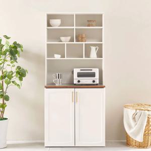 로아 800 주방수납장+오픈상부장 세트 2colors