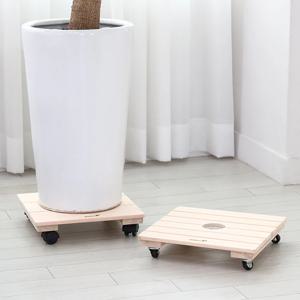 원목 소나무 이동식 화분받침대 2size