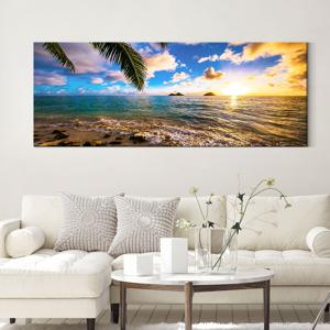 풍수 대형 풍경 와이드 캔버스 액자 인테리어 그림_로맨틱 하와이 롱