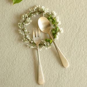 방짜유기 유기수저 베이비 스푼 포크 2P