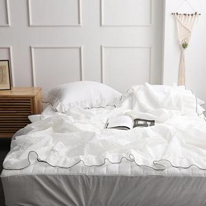 뱀부 시어서커 프릴 홑 여름이불 단품 S/Q