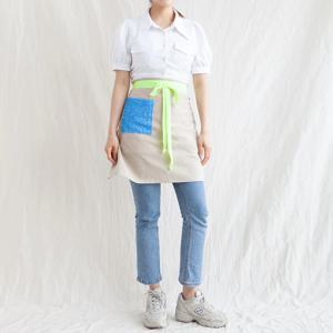 네온 스팽글 린넨 허리앞치마 4colors