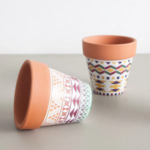 3+1 / 패턴 토분 9x9cm 인테리어 장식 소품