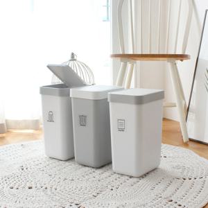 원터치 프리미엄 사각 휴지통 10L 4colors