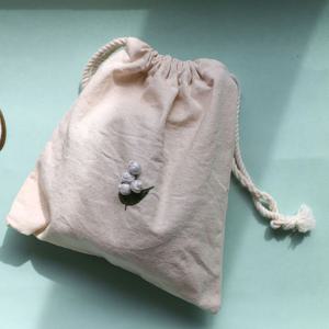 은방울꽃 입체자수 스트링 파우치 DIY KIT