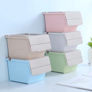 플랩 이중덮개 미니 책상 수납정리함