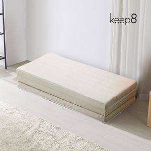 편리한 3단 접이식 천연라텍스 거실 바닥 토퍼매트리스 7.5cm (SS/Q)