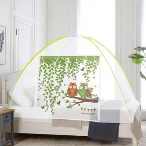 프리미엄 원터치모기장 텐트 침대 모기장 부엉이커플 3size