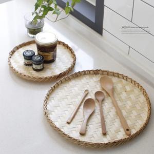 라탄 대나무 원형 채반 바구니소쿠리 (2size)