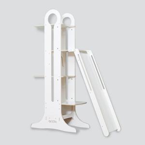 미유캣타워 A타입_기본형 원목고양이 세상 튼튼한 화이트 캣타워 캣폴