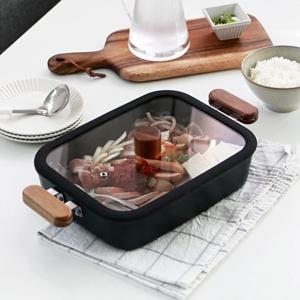 블랙우드 28cm 인덕션 사각 전골냄비
