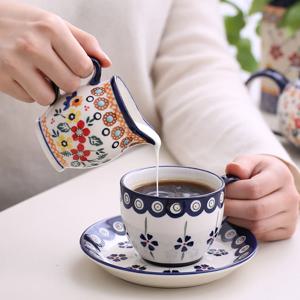 파뷔에 폴란드풍 도자기 크리머 저그 2P