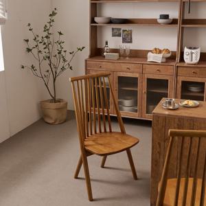 지젤 원목 카페 식탁의자 디자인 체어 2colors