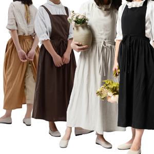 북유럽풍 순면 내츄럴 공방 앞치마 4color