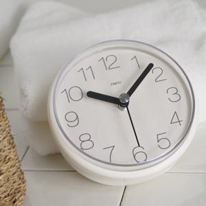 우드 무소음 욕실시계 (흡착/방수)