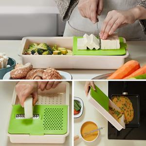 스마트도마 (양면도마+채칼+채반+믹싱볼)