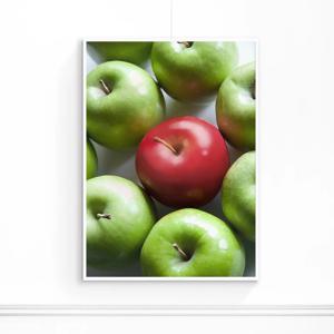 풍수 정물화 사과그림-길몽붉은사과