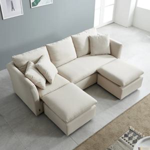 투스툴 3인용 풀커버 패브릭 소파+스툴2개