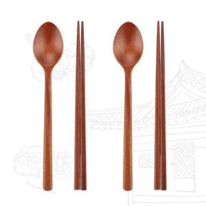 전통 목기 생옻칠 어린이 수저 세트 1+1