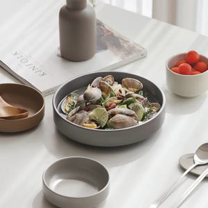 국산 모이 무광 깊은 대접시 21CM 4color 차곡 샐러드볼 찜그릇