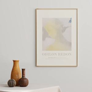 오딜롱 르동_홈카페 꽃/ 드로잉 그림액자 - 구름속 베아트리체