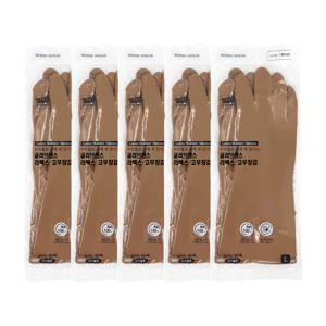 천연 라텍스 고무장갑 5P S/M/L