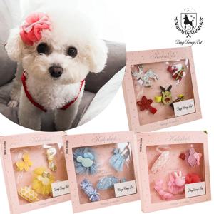 반려동물 머리핀 세트