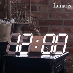 국산 루나리스 3D LED 벽시계 38cm 듀얼컬러 골드