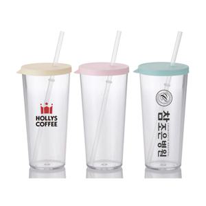 국내생산 주문 제작 심플 빨대컵 670ml DD-09907