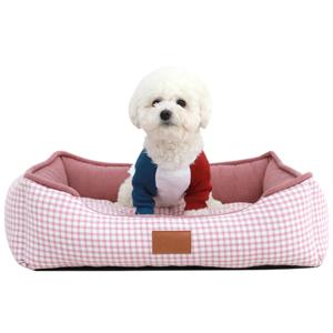체커드 쿨 사각방석 강아지방석 3colors