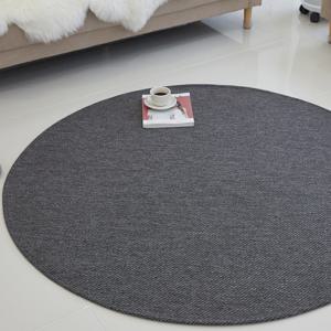 엘도라 사이잘룩 헤링본 자가드 거실 원형 러그 카페트_4Colors 4Size