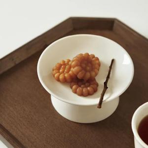 모루 도자기 소반 굽접시 5인치