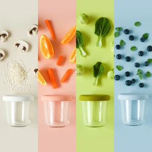 봉봉 다용도 유리 보관용기 210 3P 세트 (4종 택1) (반찬보관/냉동밥)