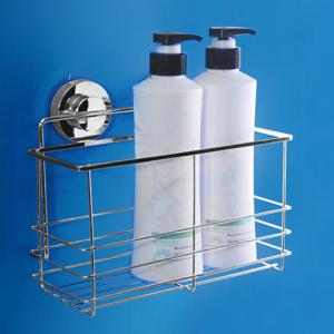 스텐 수납포켓 250 흡착 수납선반 샴푸랙 욕실 정리대 화장실 정리 주방정리대 일자선반